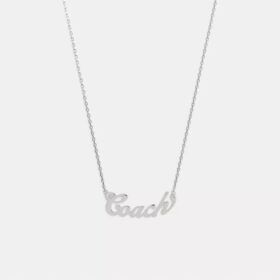 Coach Script Namensschild-Halskette
