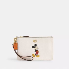 Disney X Coach kleine Handgelenktasche aus regenerativem Leder mit Mickey Mouse
