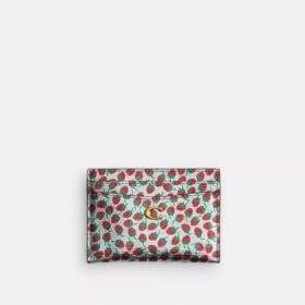 Essential-Kartenetui mit Erdbeer-Print