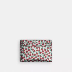 Essential-Kartenetui mit Erdbeer-Print