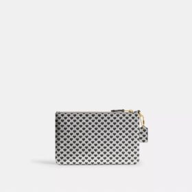 Essential kleine Handgelenktasche mit Herz-Print