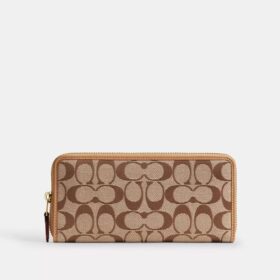 Essential Slim Akkordeon-Geldbörse mit Reissverschluss aus unserem charakteristischen Jacquard