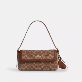 Etta Small Schultertasche mit Klappe aus charakteristischem Chenille