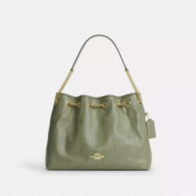 Evelyn-Schultertasche mit Steppung