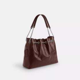 Evelyn-Schultertasche mit Steppung