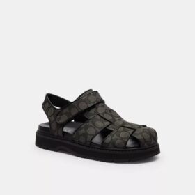 Fischer-Sandale aus charakteristischem Jacquard