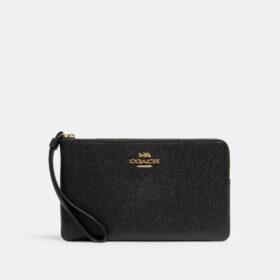 Grosse Handgelenktasche mit Reissverschluss an der Ecke