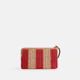 Grosse Handgelenktasche mit Reissverschluss an der Ecke