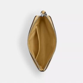 Handgelenktasche mit Reissverschluss an der Ecke und Blumenprint