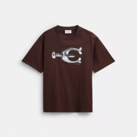Hardware Relaxed T-Shirt aus Bio-Baumwolle