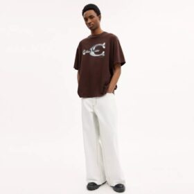 Hardware Relaxed T-Shirt aus Bio-Baumwolle
