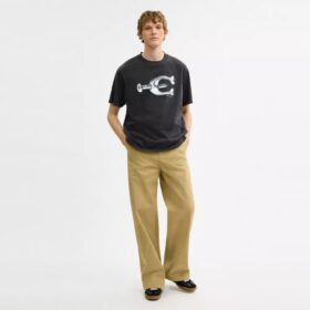 Hardware Relaxed T-Shirt aus Bio-Baumwolle