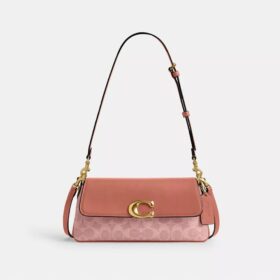 Jet-Schultertasche aus Signature Canvas
