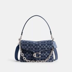 Ketten-Tabby-Schultertasche aus charakteristischem Denim