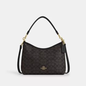 Laurel-Schultertasche aus Signature Canvas