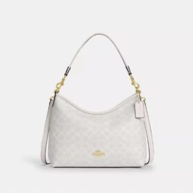 Laurel-Schultertasche aus Signature Canvas