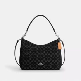 Laurel-Schultertasche im charakteristischen Denim-Look