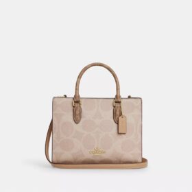 Maggie Small Tote Bag aus «Signature Canvas» mit Blockmuster