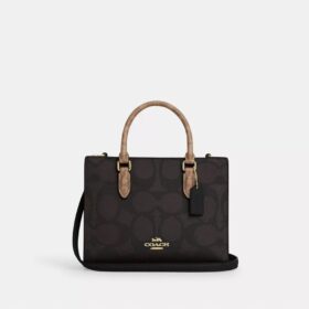 Maggie Small Tote Bag aus «Signature Canvas» mit Blockmuster