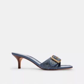 Margot-Sandalen aus «Crystal Signature Denim»