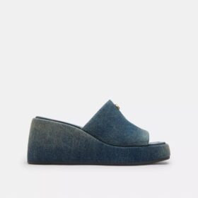Marie-Plateausandalen aus «Loved Denim»