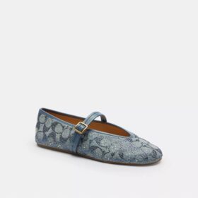 Mary-Janes aus «Crystal Signature Denim»