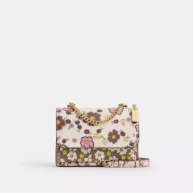 Mini Klare Umhängetasche mit Blumenprint