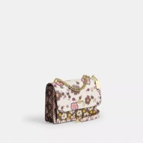 Mini Klare Umhängetasche mit Blumenprint