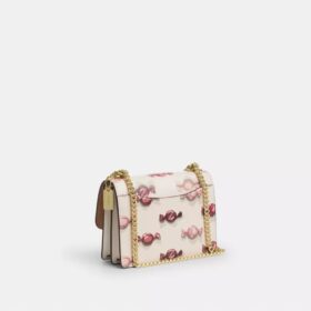 Mini-Klare-Umhängetasche mit Candy-Print