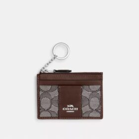 Mini Skinny ID-Etui aus charakteristischem Jacquard