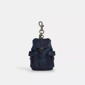 Mini Warner Taschenanhänger aus Signature Canvas