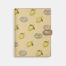 Notizbuch mit Zitronenprint