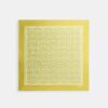 Quadratischer Seidenschal mit strukturiertem Signature-Print