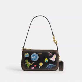 Rexy 10. Geburtstag Plaza-Tasche 18 in «Loved Leather» mit Aufkleber-Print