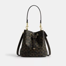 Rowan-Beuteltasche aus «Loved»-Signature Canvas mit Anhängern