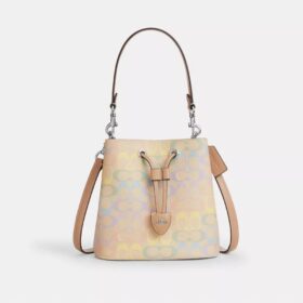 Rowan-Beuteltasche aus «Rainbow Signature Canvas»