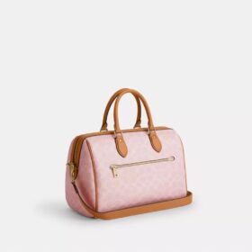 Rowan grosse Satchel-Tasche aus Signature Canvas mit Anhängern