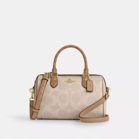 Rowan-Satchel-Tasche aus Blocked Signature Canvas