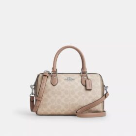 Rowan-Satchel-Tasche aus Blocked Signature Canvas