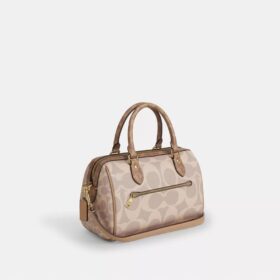 Rowan-Satchel-Tasche aus Blocked Signature Canvas
