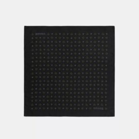 Seidenbandana mit gepunktetem Herz-Print