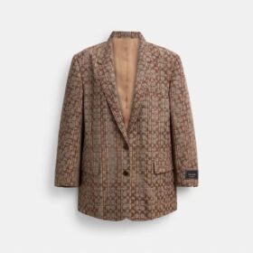 Signature C-Karomuster, einreihiger Blazer