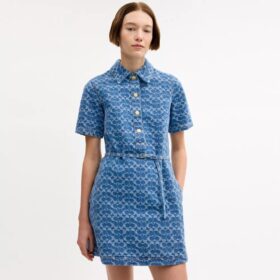 Signature-Denim-Kleid aus Bio-Baumwolle