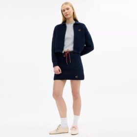 Strickjacke mit Reissverschluss vorne