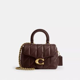 Tabby-Handtasche mit gestepptem Obermaterial und Tragegriff