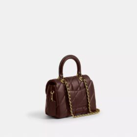 Tabby-Handtasche mit gestepptem Obermaterial und Tragegriff